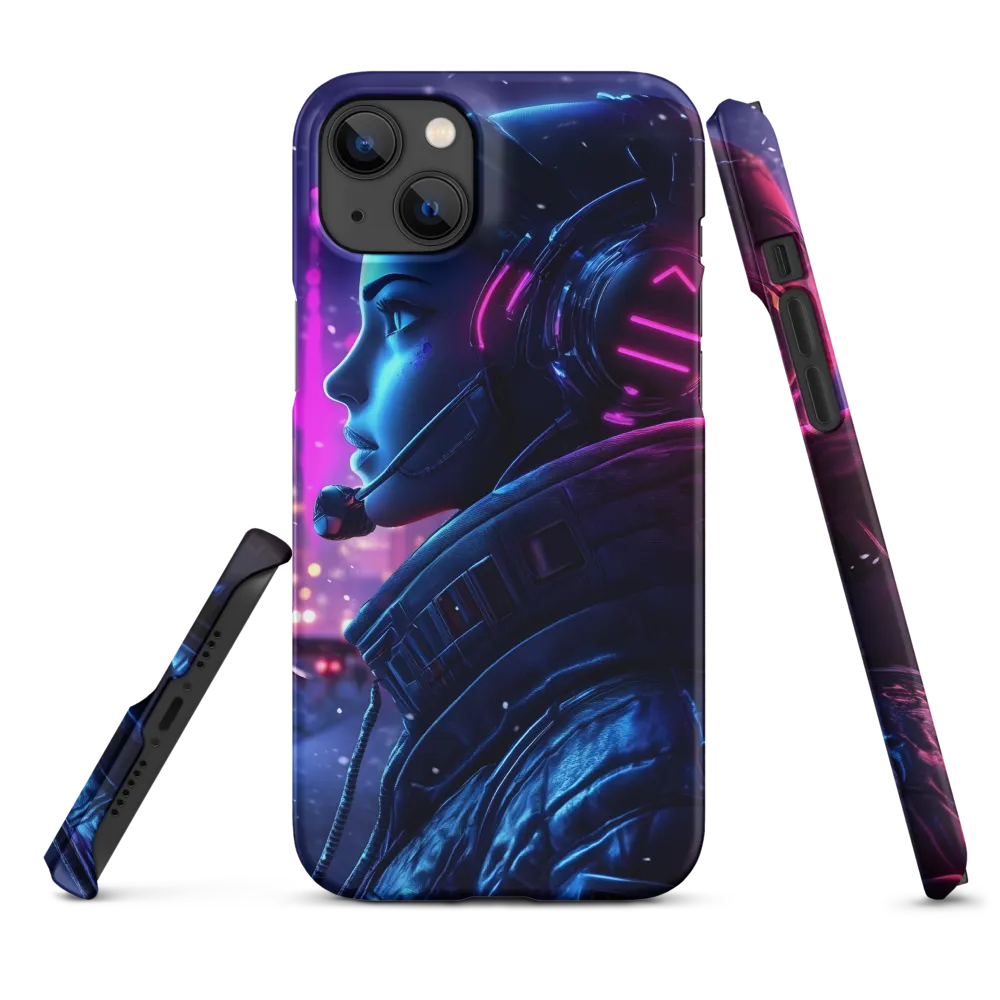 Dystopian Elegance: Cyberpunk Figure in Neon