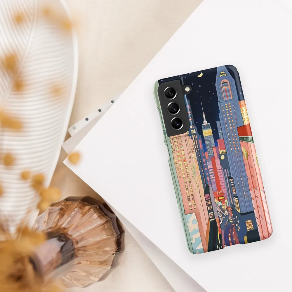 Urban Dreamscape: A Pop Art Night | Phone Case |  S21 FE | Snap Case | Matte