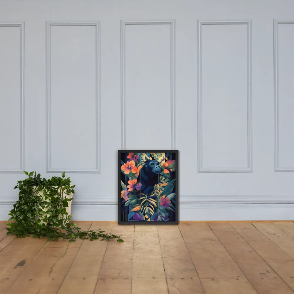 Harmony of Nature and Geometry | Poster with Black Frame | 16″×20″