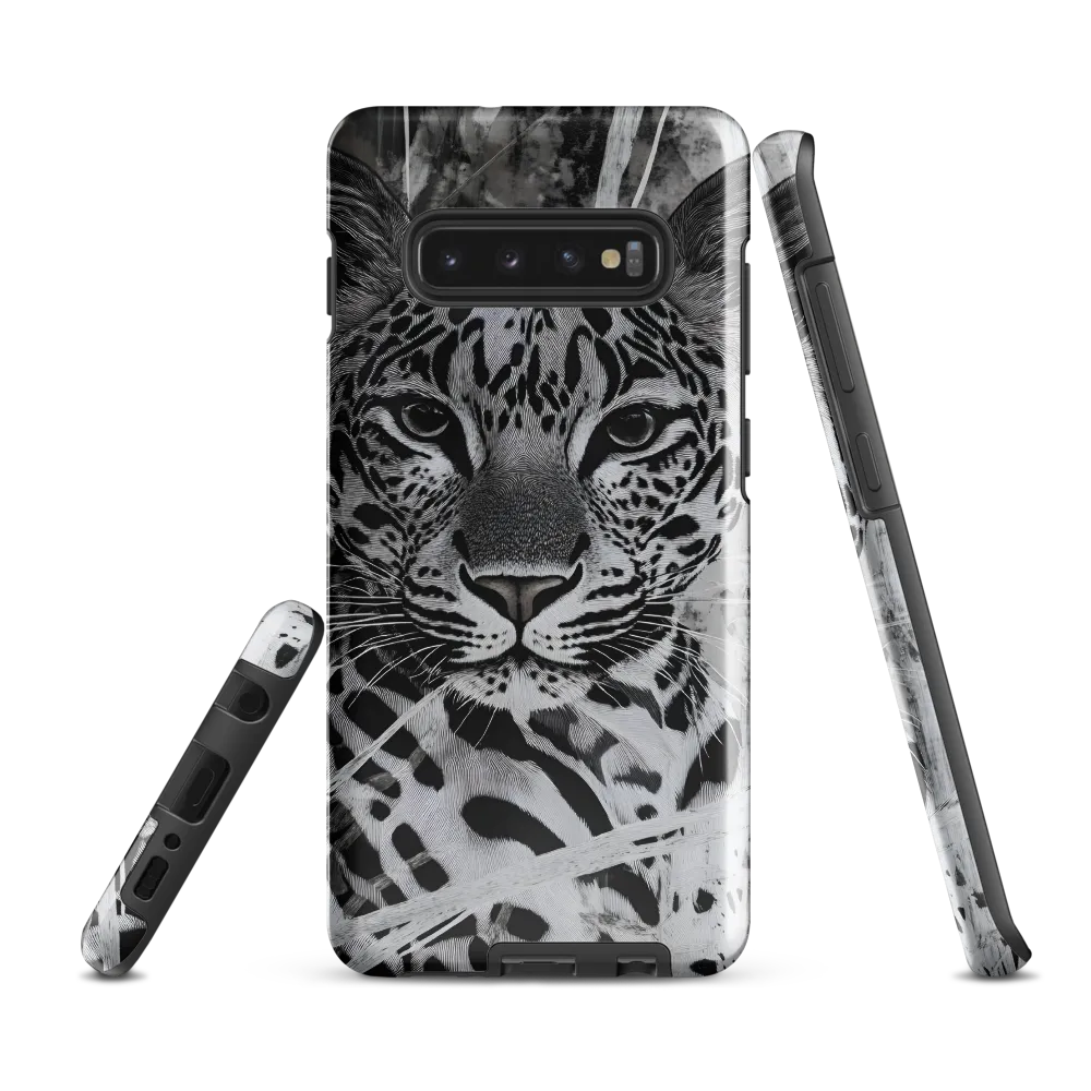 Majestic Gaze: The Leopard's Portrait | Phone Case |  S10 Plus | Tough Case | Glossy