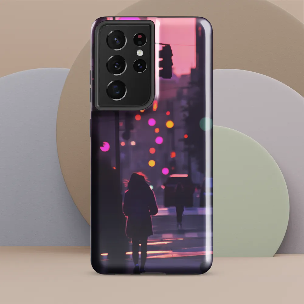 City Silhouettes at Dusk | Phone Case |  S21 Ultra | Tough Case | Glossy