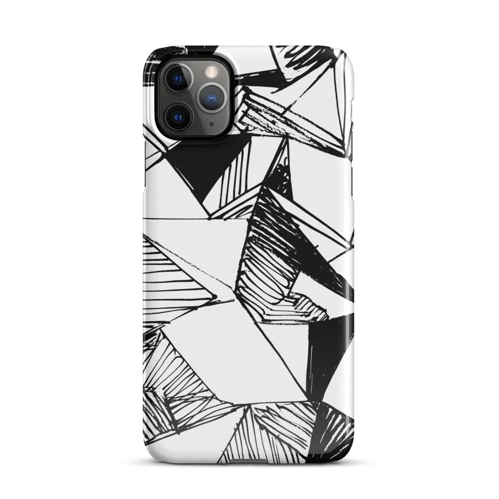 Dynamic Geometry in Ink | Phone Case |  11 Pro Max | Snap Case | Glossy