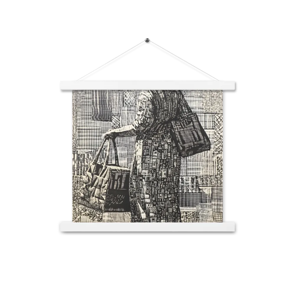 Urban Reflections: A Shopping Narrative | Poster With White Wood Hanger | 14″×14″