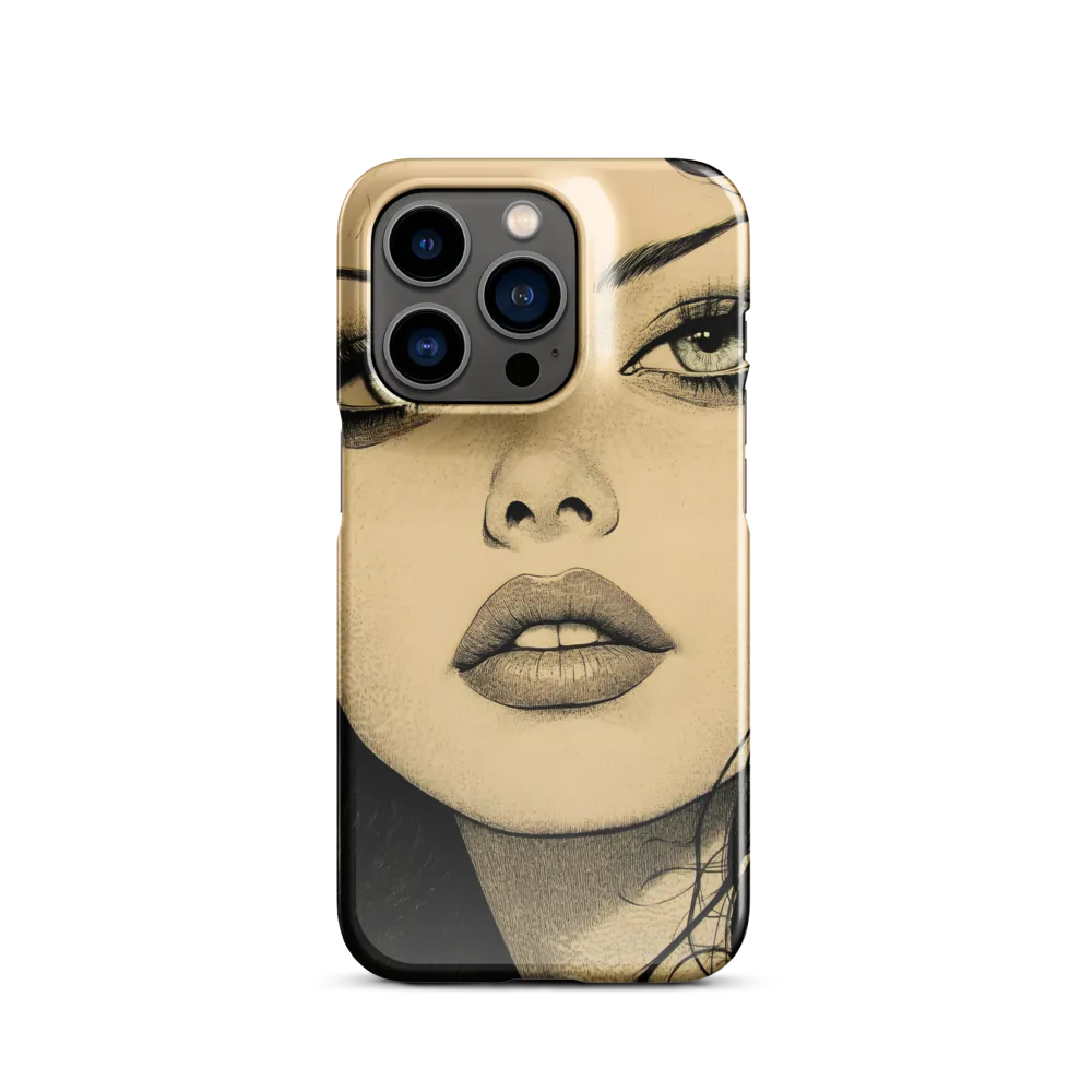 Enigmatic Gaze | Phone Case |  14 Pro | Snap Case | Glossy