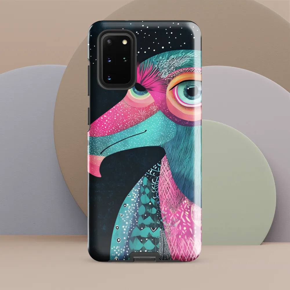 Whimsical Vulture: A Dance of Colors