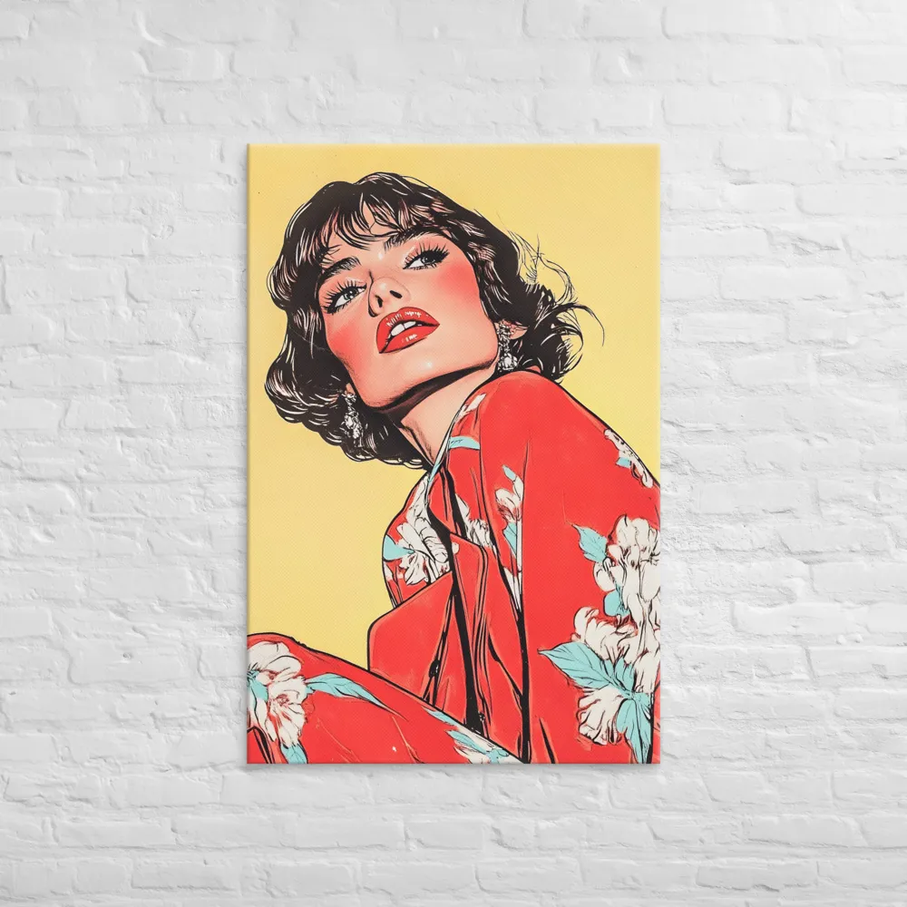 Striking Elegance in Pop Art | Canvas | 32″×48″