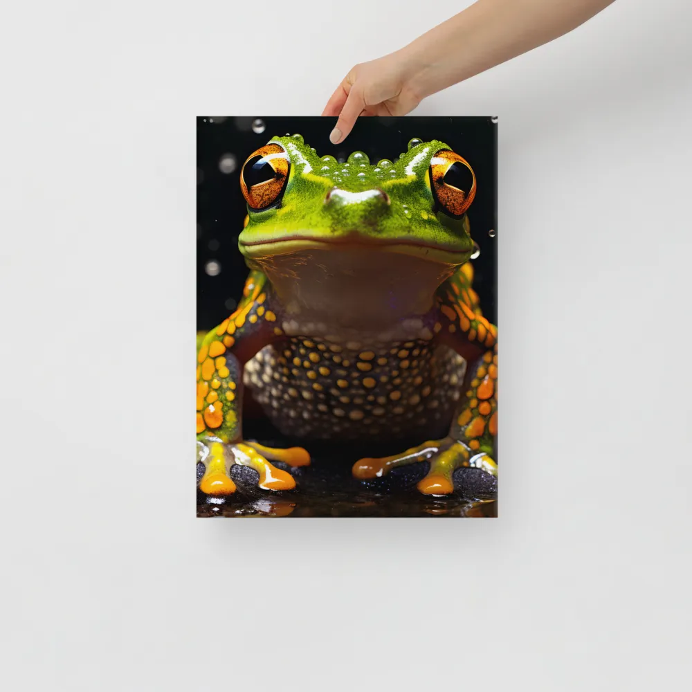 Emerald Elegance: The Frog in Focus