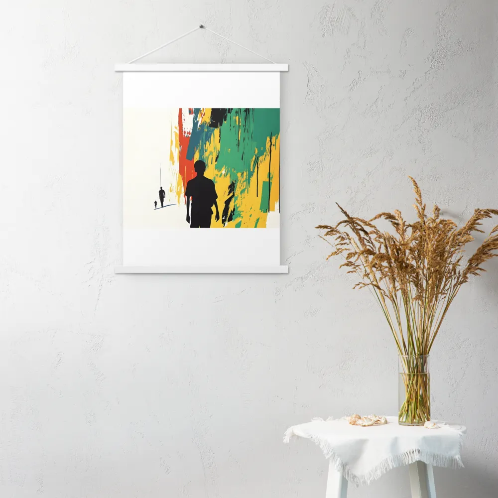 Journey of Silhouettes | Poster With White Wood Hanger | 18″×24″