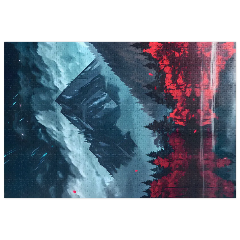 Midnight Mountain 
 Jigsaw Puzzle in Tin Box