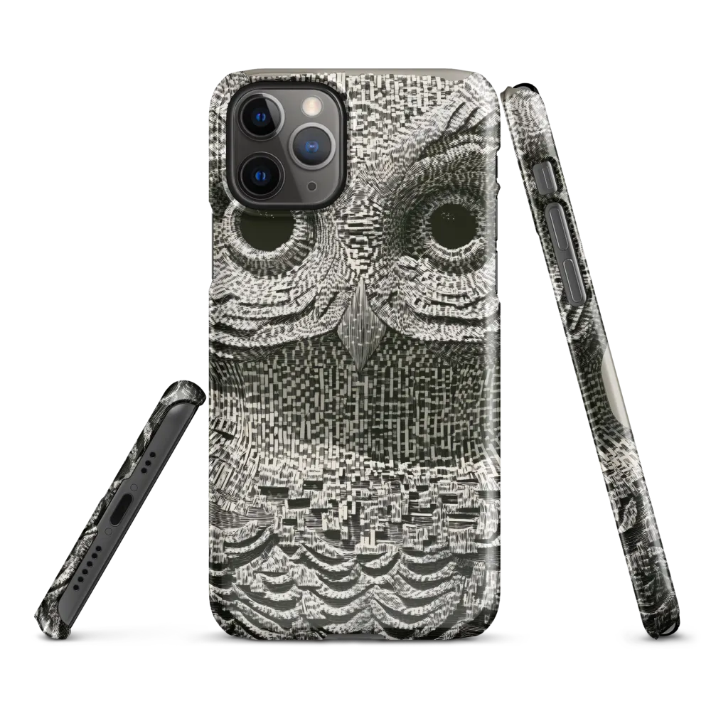 Intricate Owl of Textures | Phone Case |  11 Pro | Snap Case | Glossy