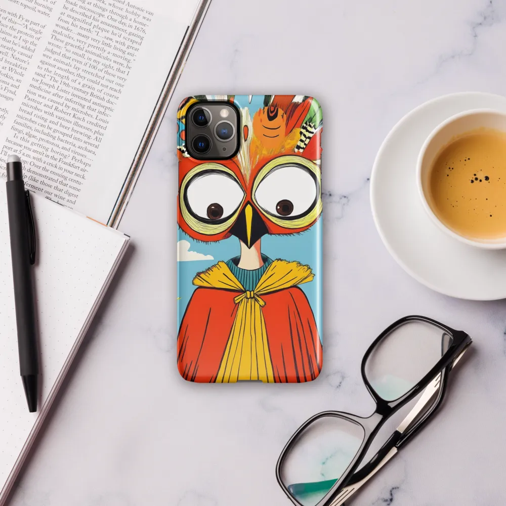 A Whimsical Encounter: The Owl-Human Fusion | Phone Case |  11 Pro Max | Snap Case | Glossy