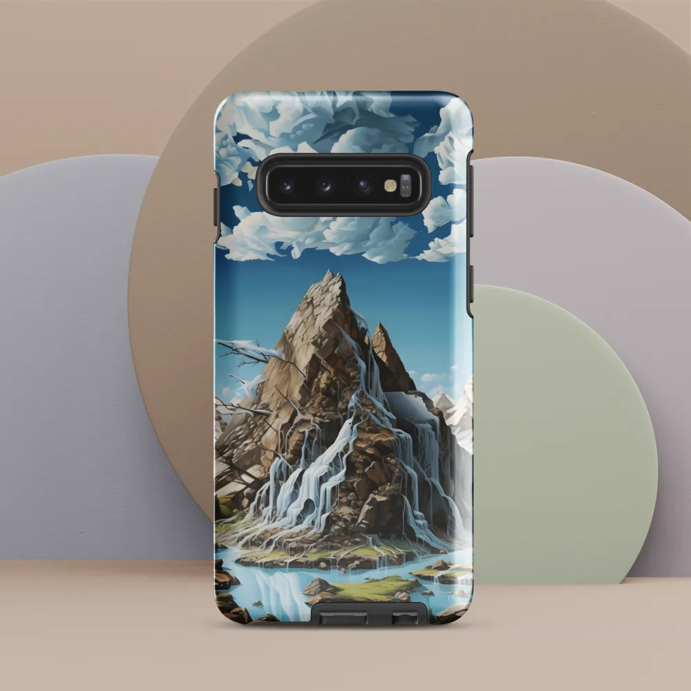 Majestic Cascade: A Mountain Masterpiece
