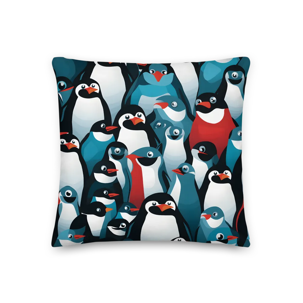 Penguin Parade | Pillow | 18″×18″