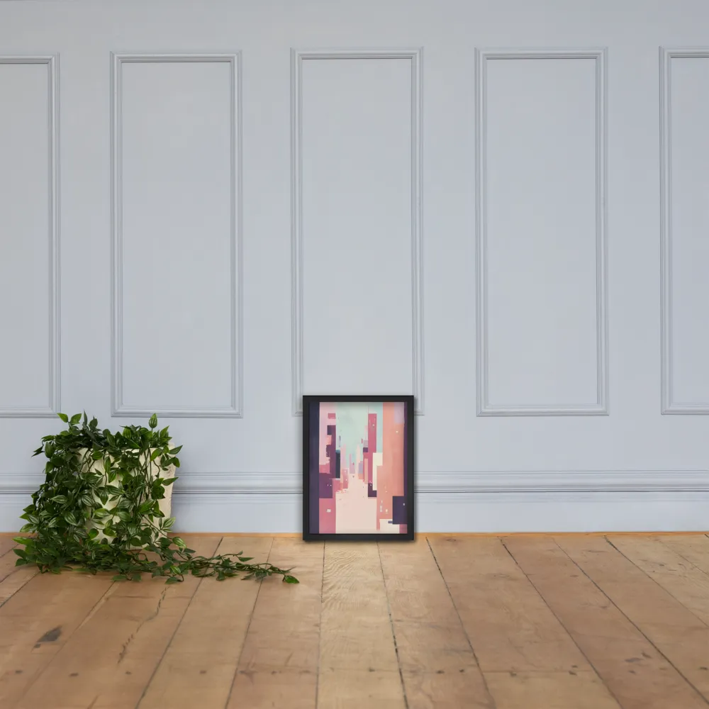 Tranquil Cityscape | Poster with Black Frame | 12″×16″