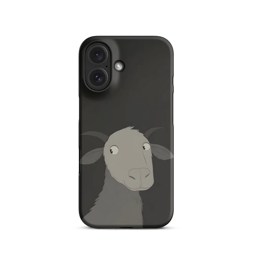 Whimsical Goat in Darkness