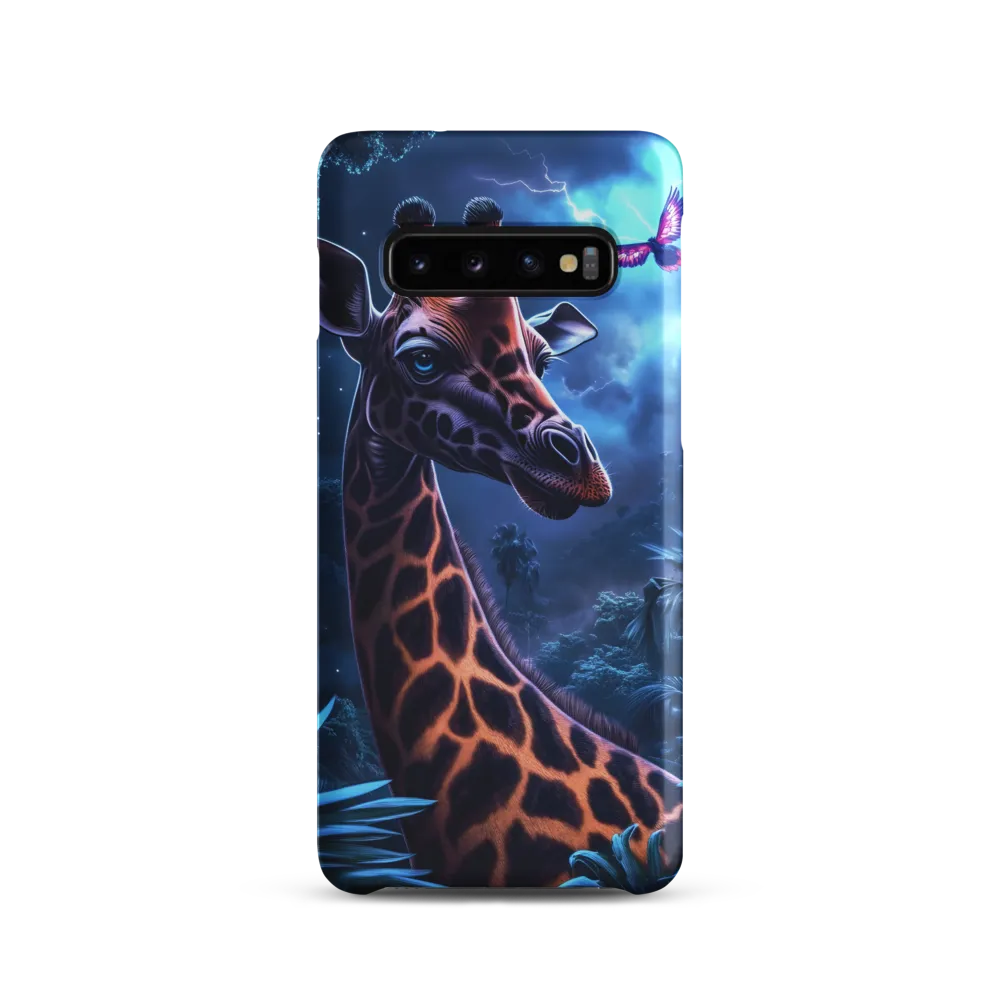 Mystical Giraffe in Twilight Jungle