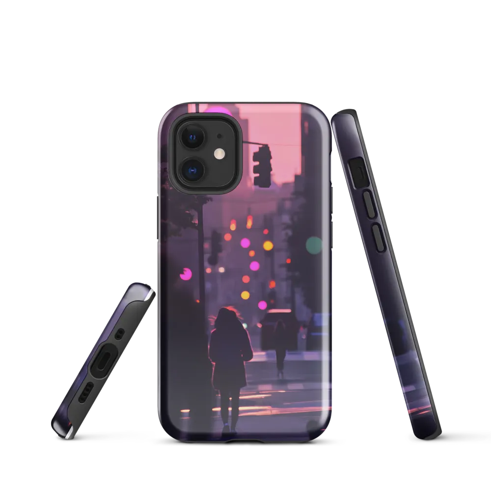City Silhouettes at Dusk | Phone Case |  12 mini | Tough Case | Glossy