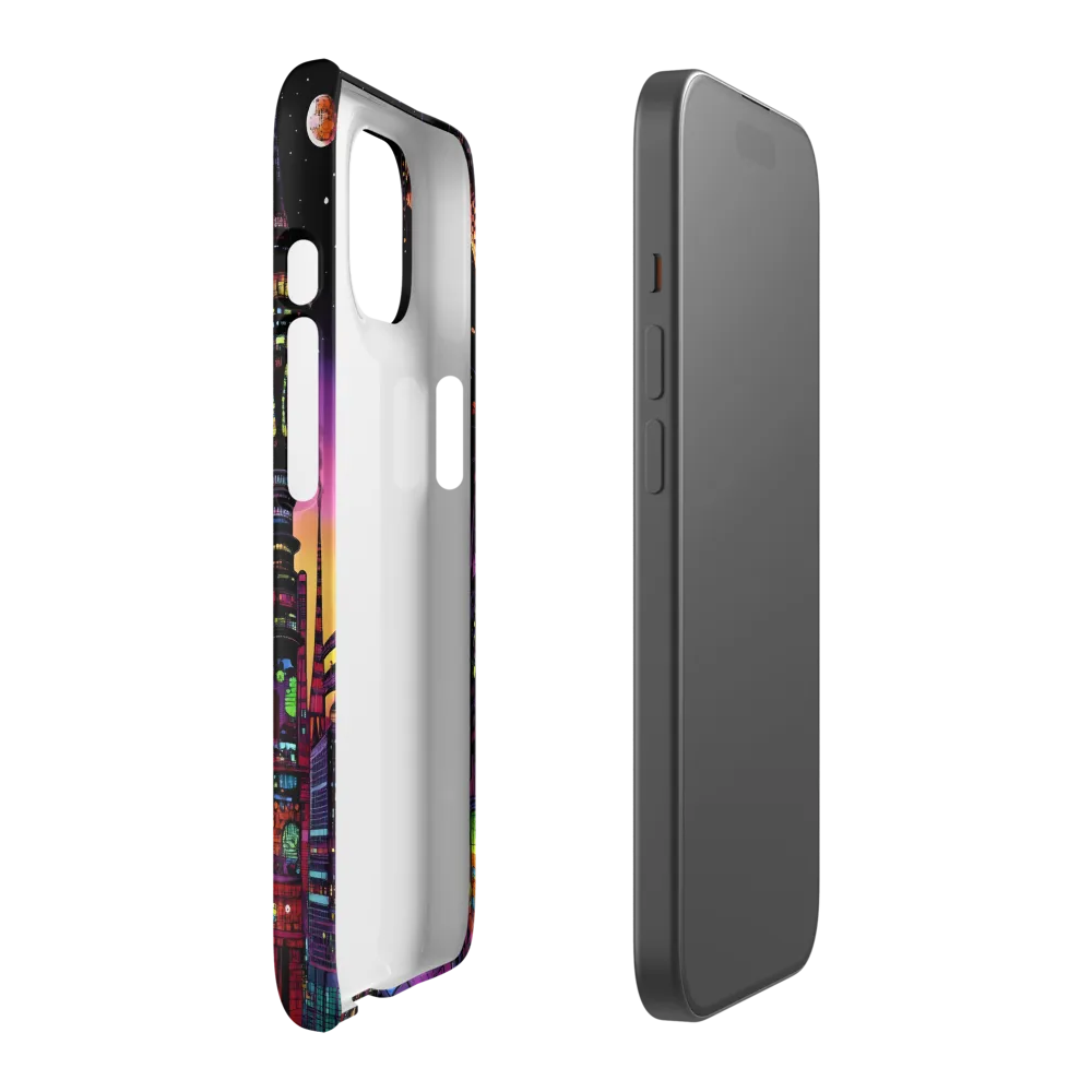 Futuristic Cityscape at Dusk | Phone Case |  15 | Snap Case | Matte