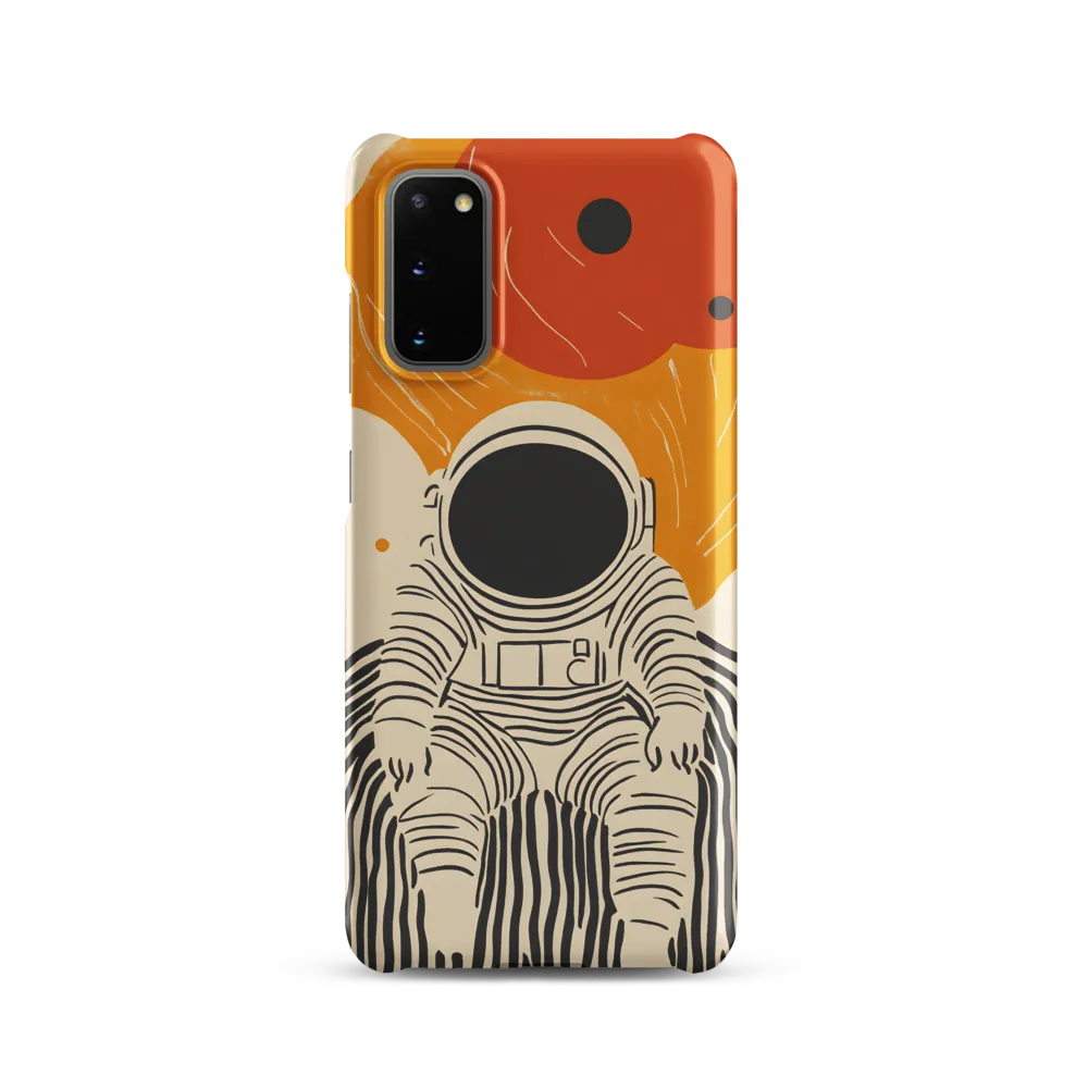 Astronaut in Cosmic Thoughts | Phone Case |  S20 | Snap Case | Matte