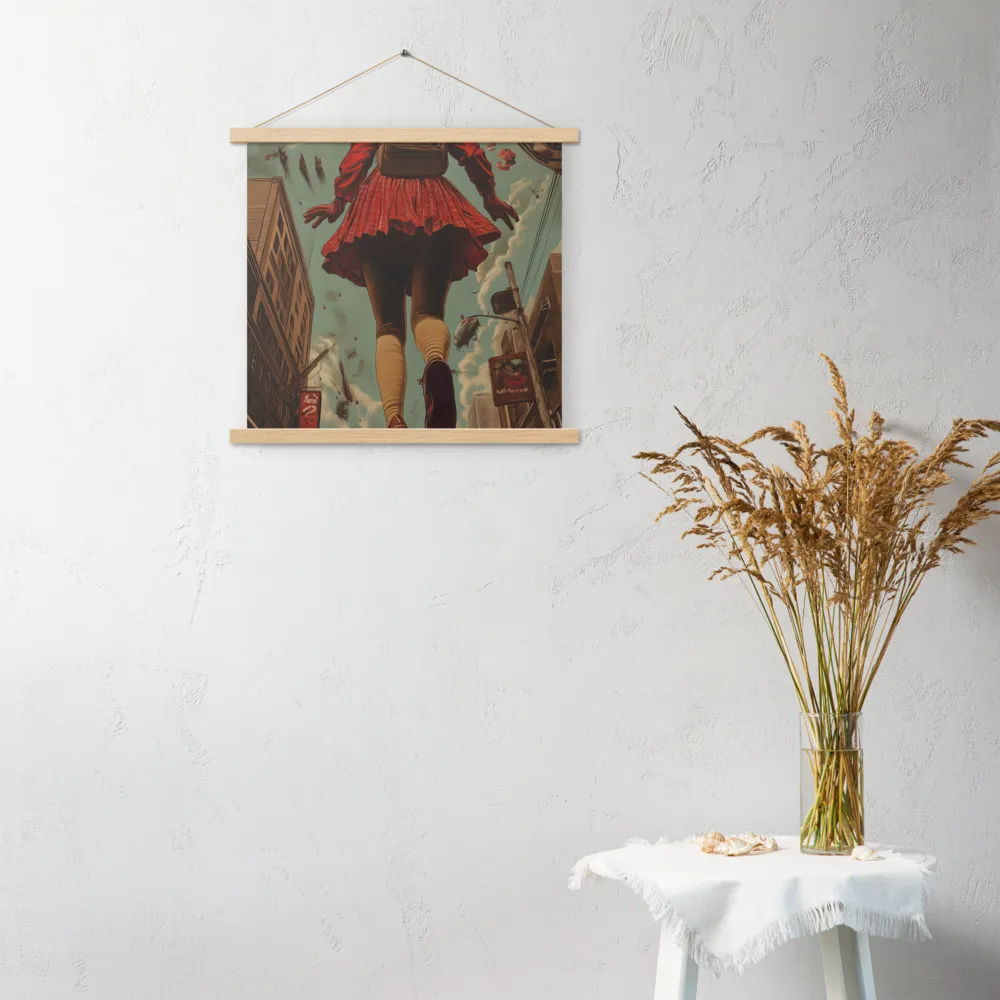 Flight of the Urban Dreamer | Poster With Oak Wood Hanger | 18″×18″