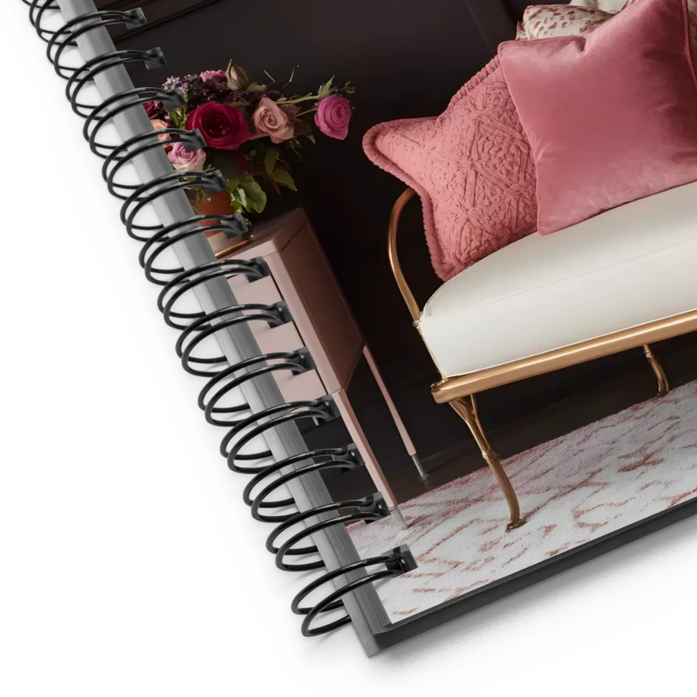 Elegance in Contrast: A Modern Interior Design | Spiral Notebook