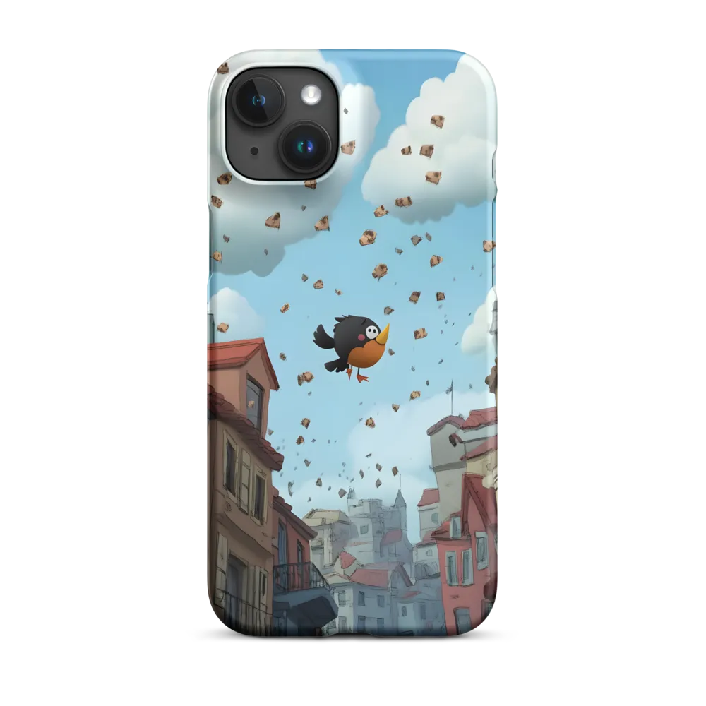 A Whimsical Flight Through Bread and Sky | Phone Case |  15 Plus | Snap Case | Matte