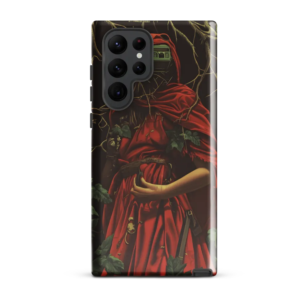 The Enigmatic Cloaked Traveler | Phone Case |  S22 Ultra | Tough Case | Glossy
