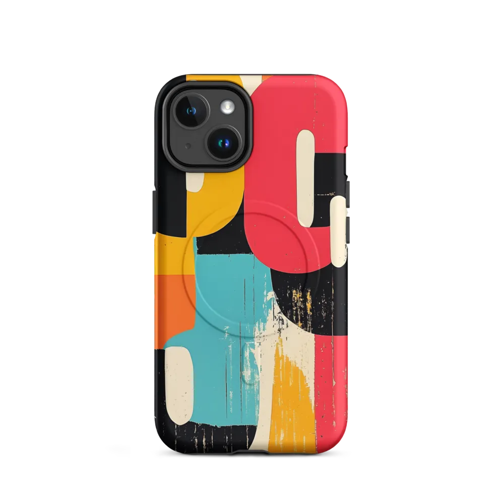 Colorful Curves: Numbers in Harmony | Phone Case |  14 | MagSafe® Tough Case | Matte