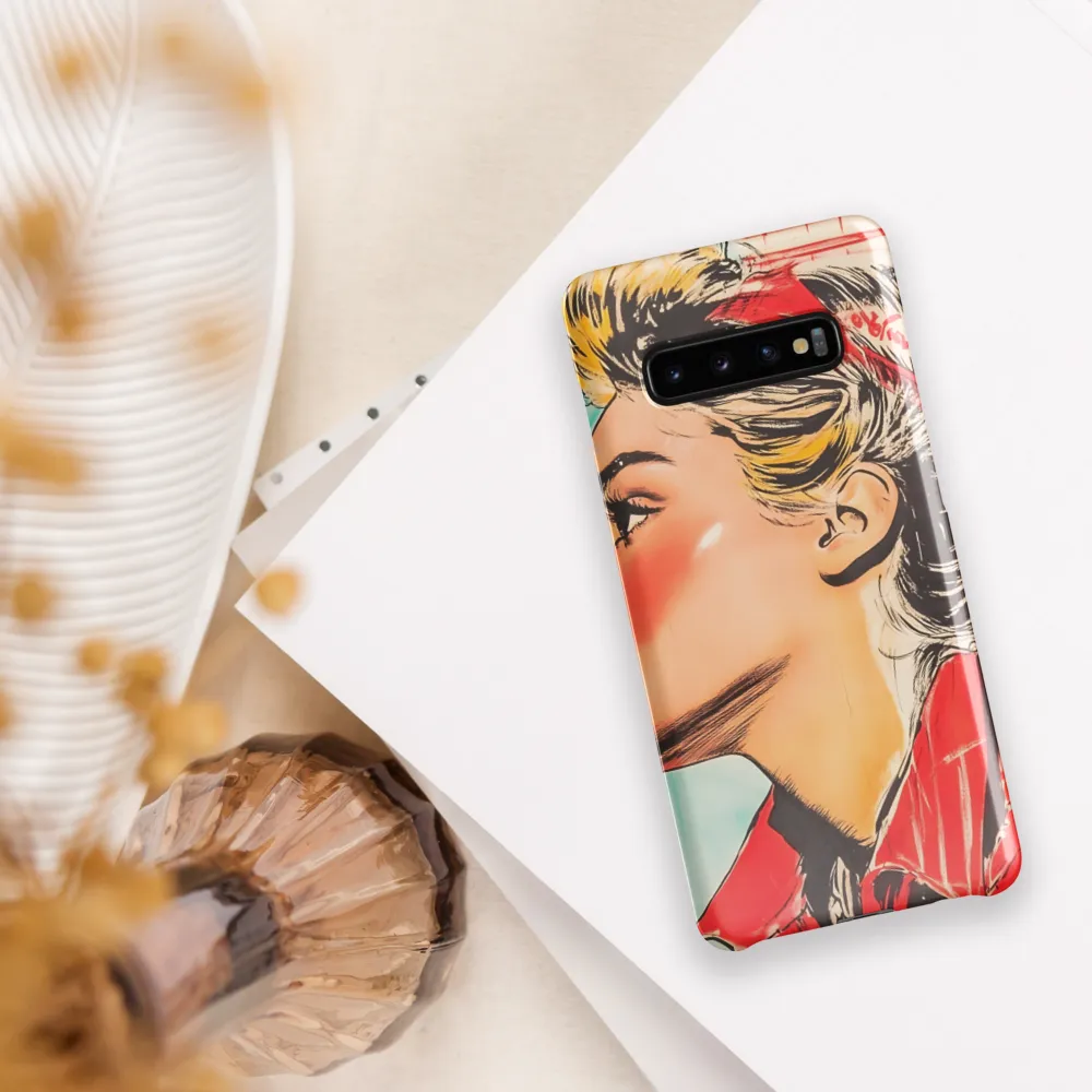 Empowered Elegance: A Pop Art Portrait | Phone Case |  S10 Plus | Snap Case | Glossy