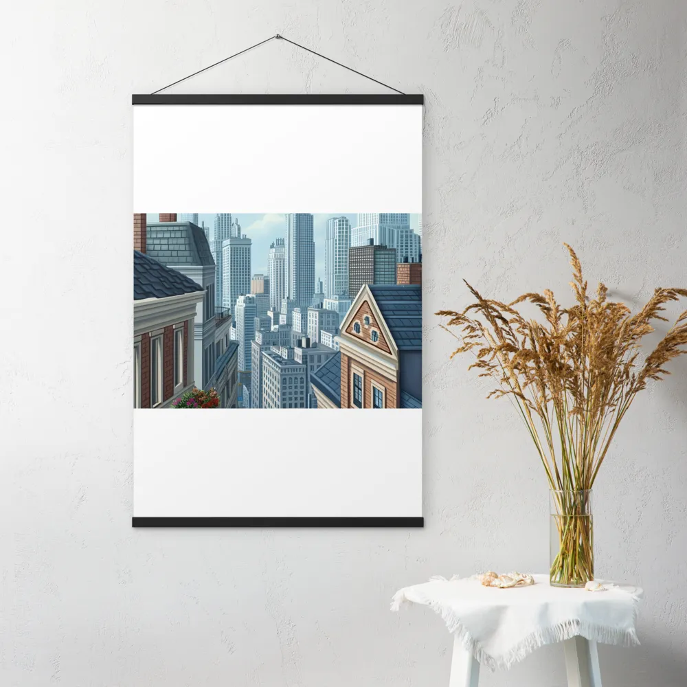 Urban Symphony | Poster With Black Wood Hanger | 24″×36″