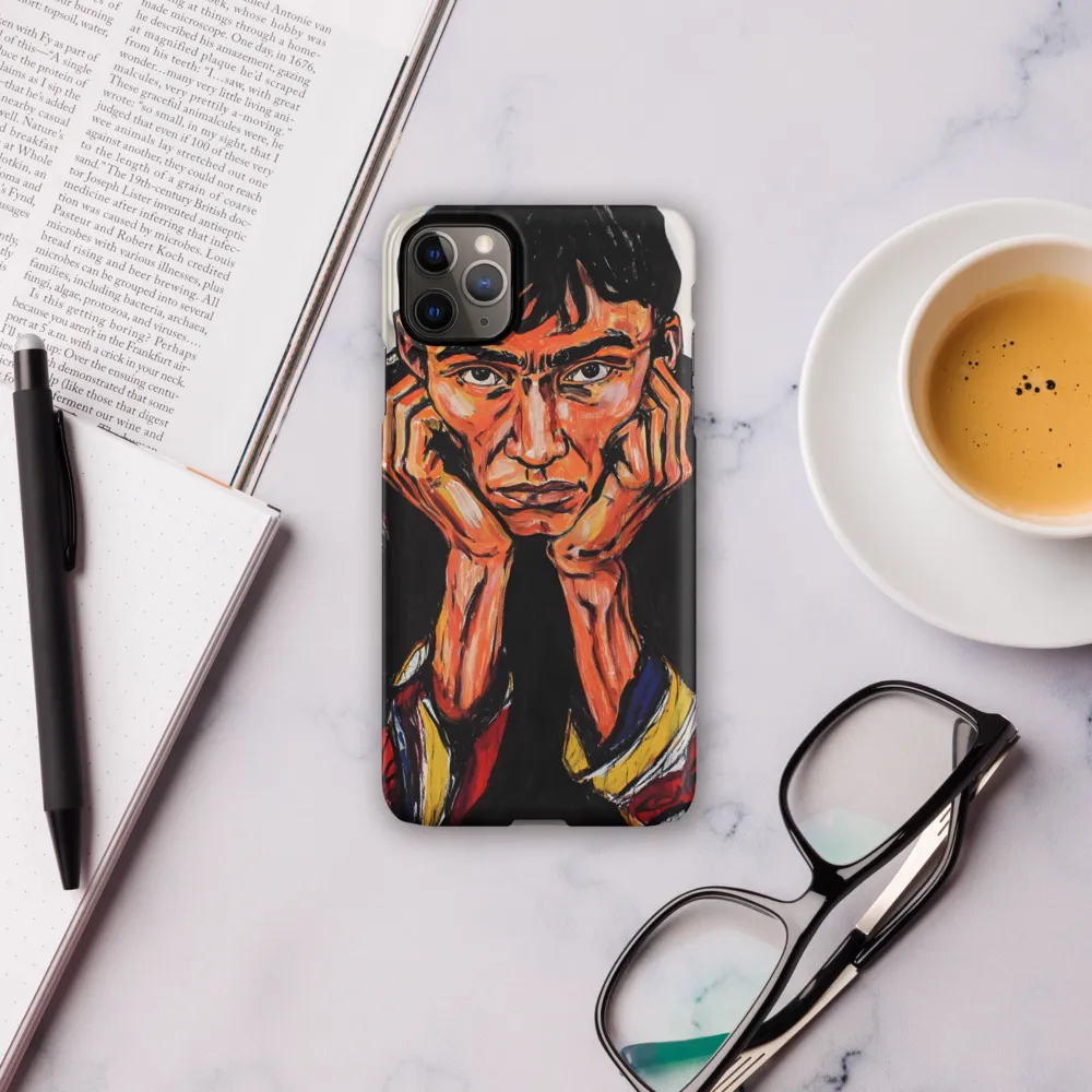 Contemplative Intensity: An Expressionist Portrait