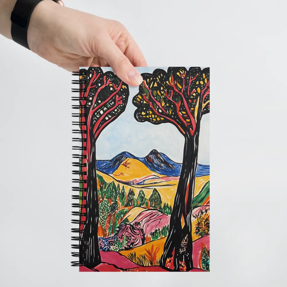 Vibrant Nature's Embrace | Spiral Notebook