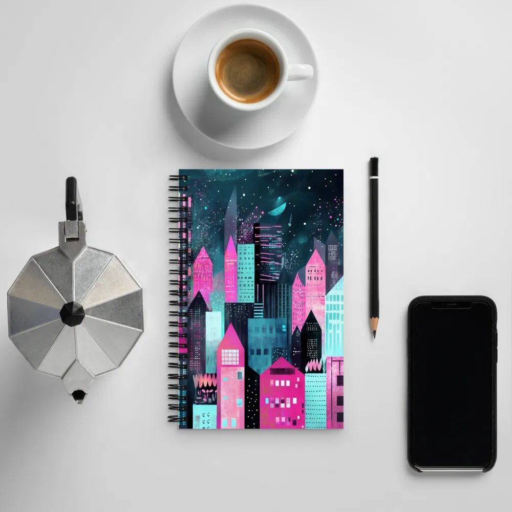 Electric Metropolis | Spiral Notebook