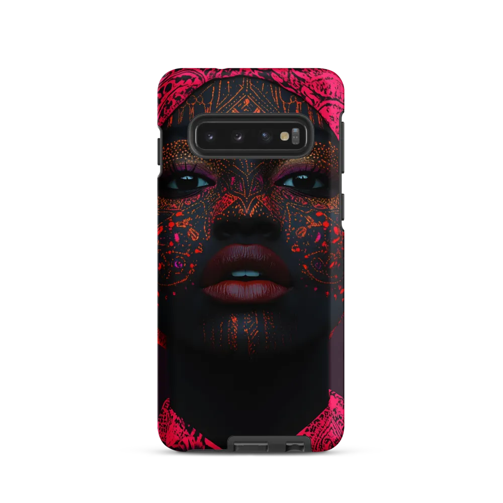 Neon Adornments: A Portrait of Cultural Expression