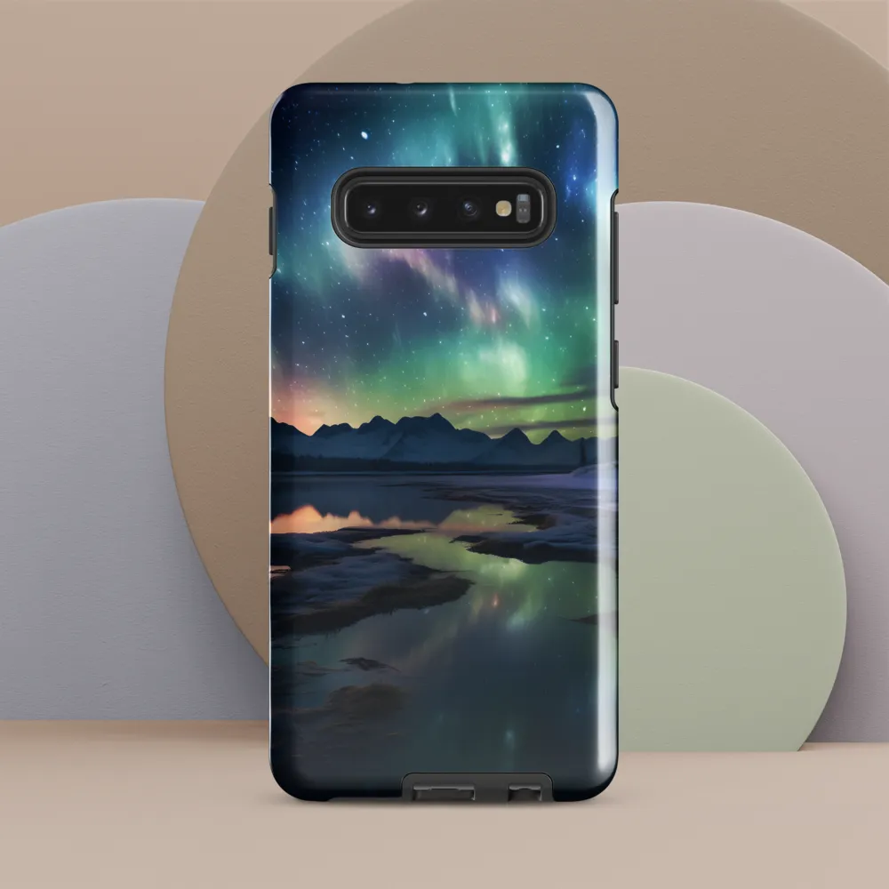 Ethereal Aurora: A Night Under the Stars | Phone Case |  S10 Plus | Tough Case | Glossy