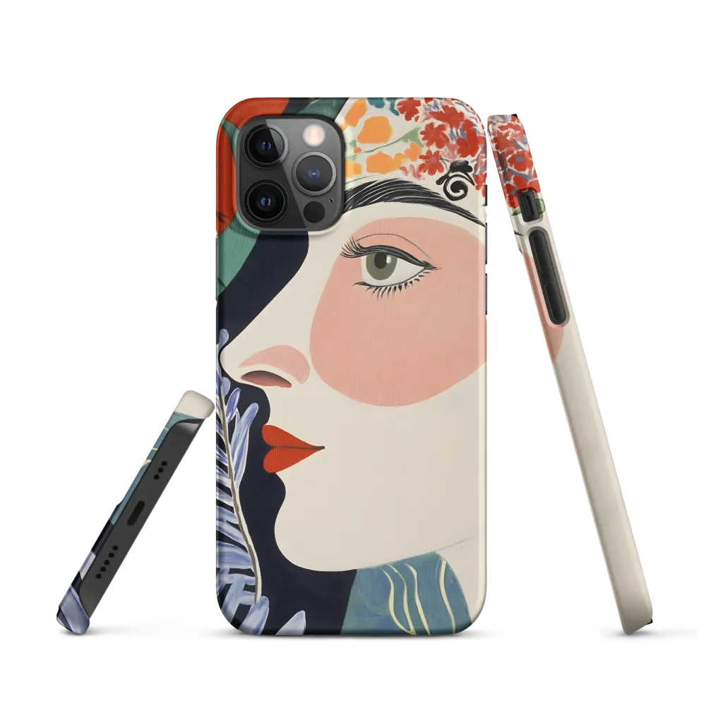 Floral Serenade: A Modern Portrait