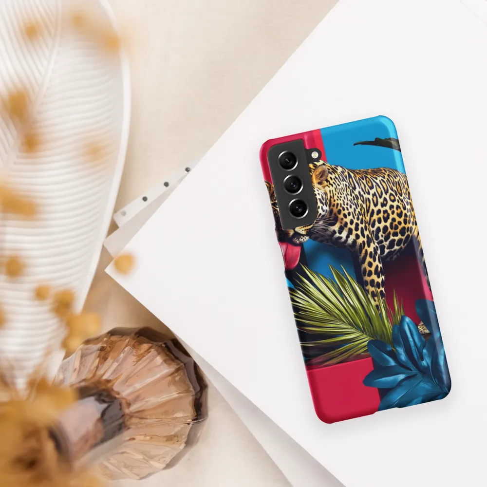 Playful Leopard in Vibrant Paradise