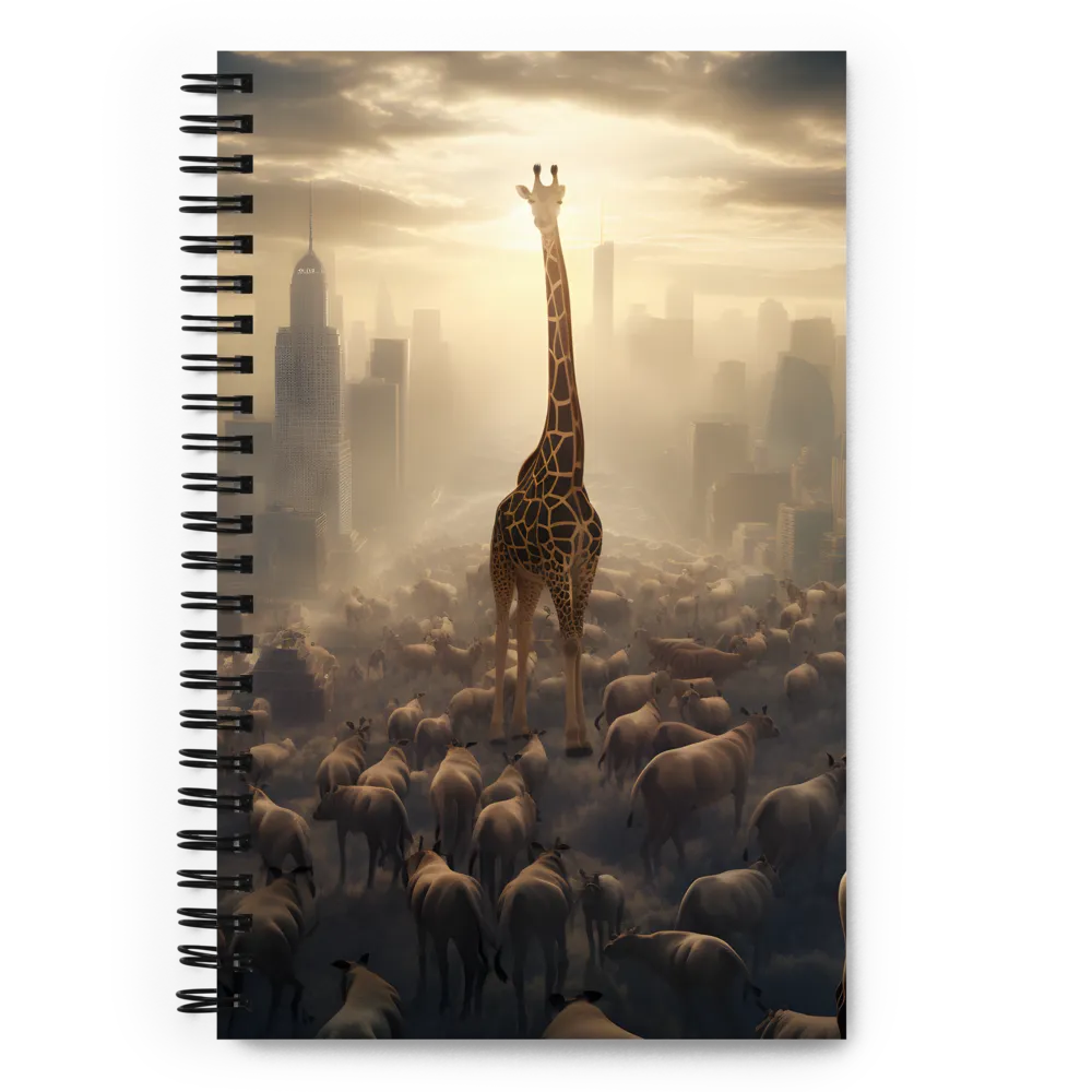 Urban Serengeti: A Giraffe's Perspective | Spiral Notebook