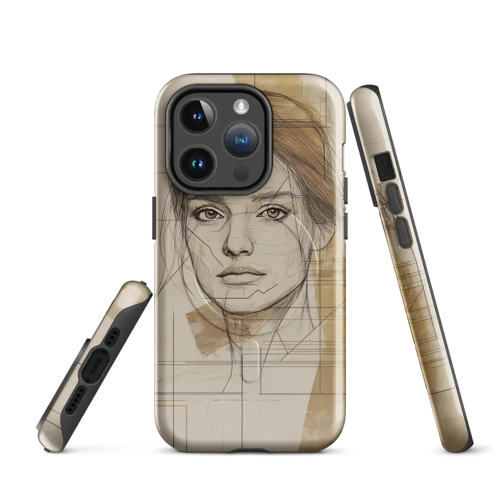 Geometric Elegance: A Modern Portrait