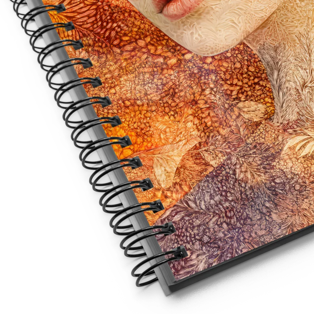 Embracing Autumn's Glow | Spiral Notebook