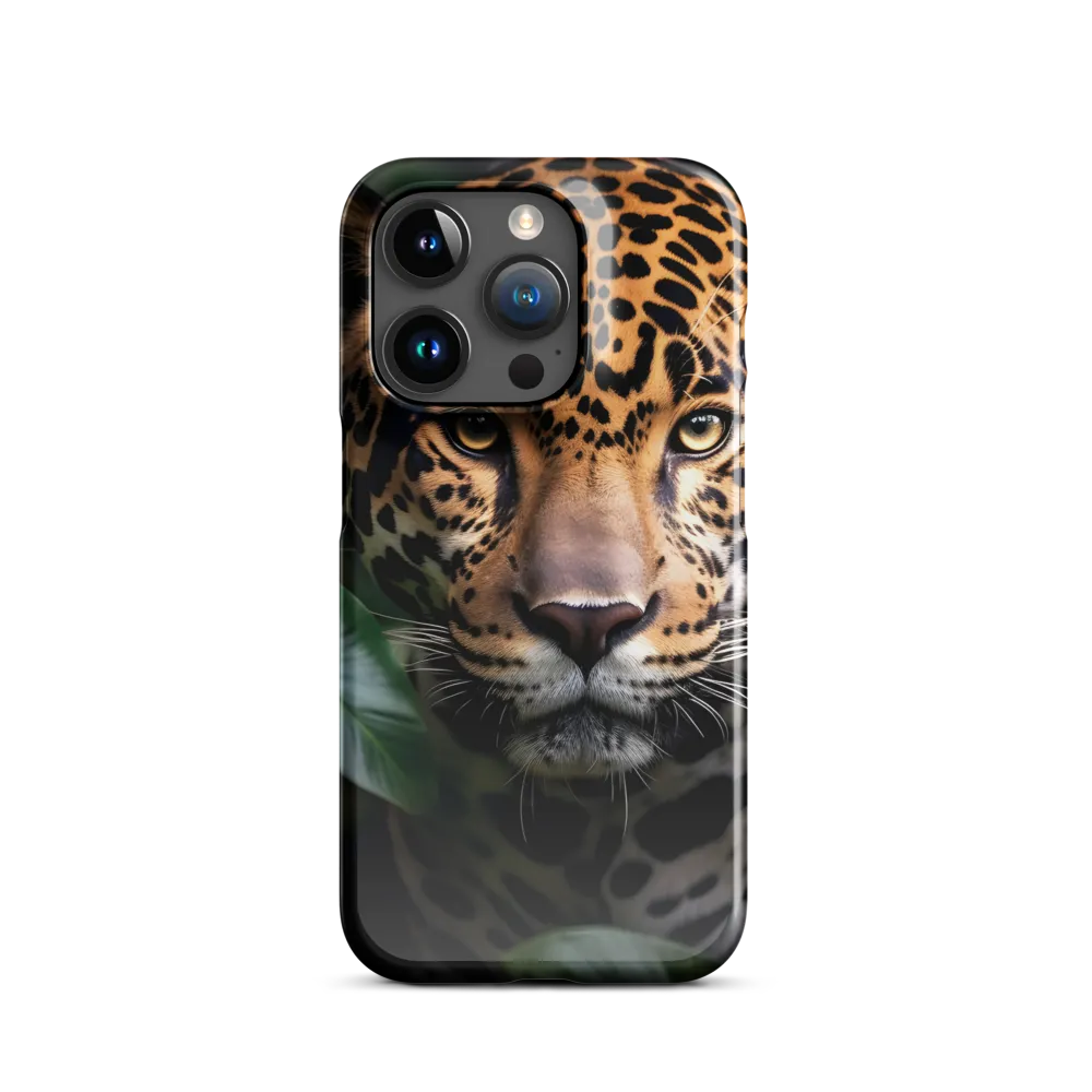The Intensity of Nature: A Jaguar’s Gaze | Phone Case |  15 Pro | Snap Case | Glossy
