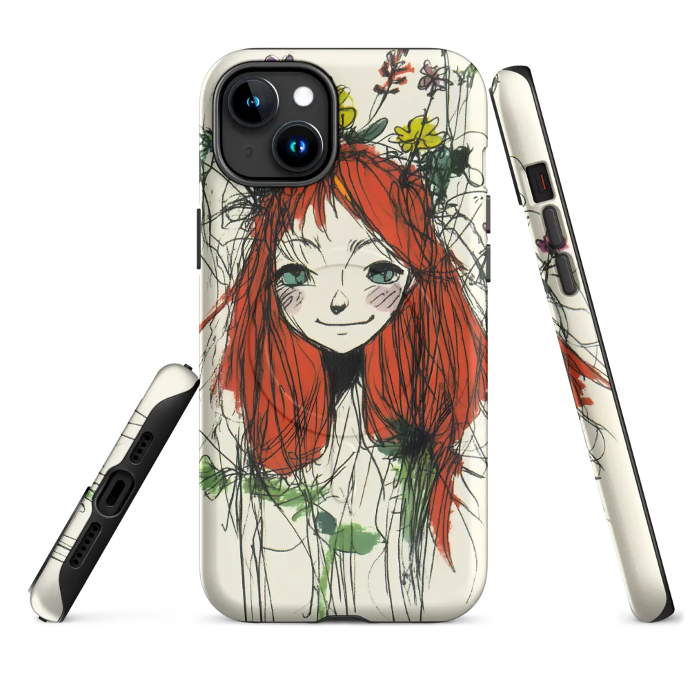 Whimsical Floral Portrait