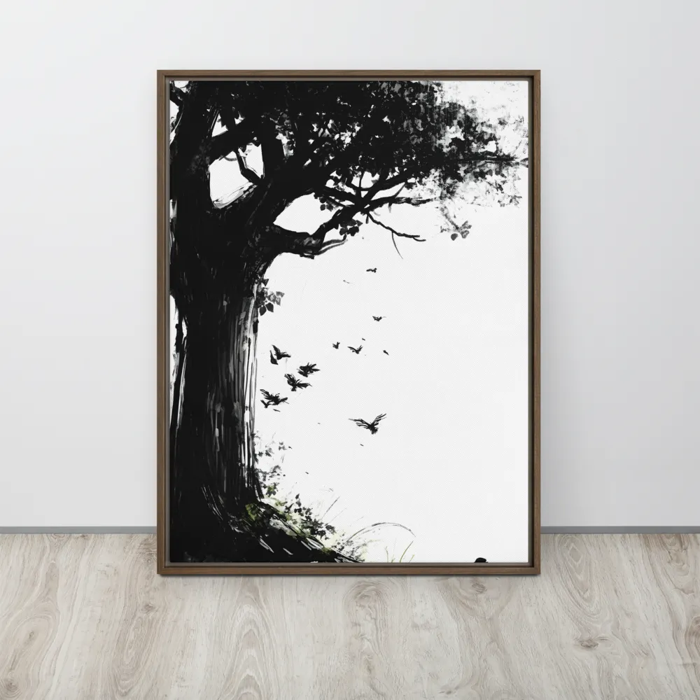 Whispers of Nature | Canvas with Brown Frame | 24″×32″