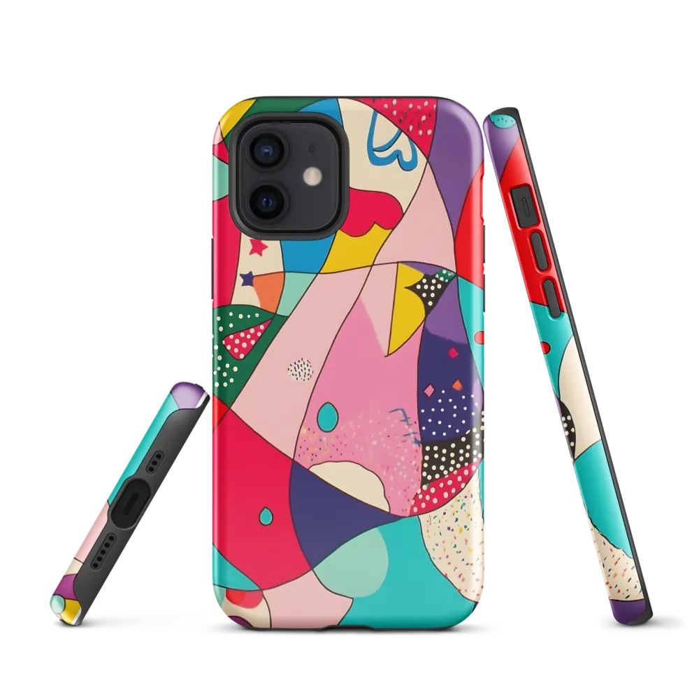 Playful Geometry in Color | Phone Case |  12 | Tough Case | Glossy