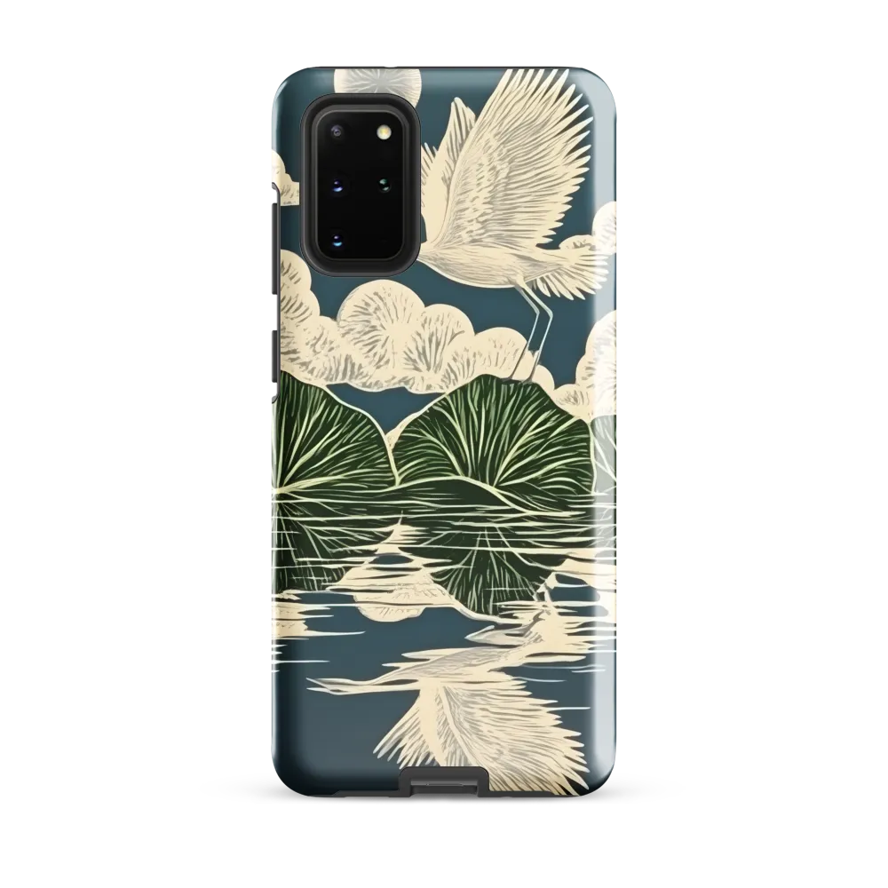 Ethereal Flight Over Water Lilies