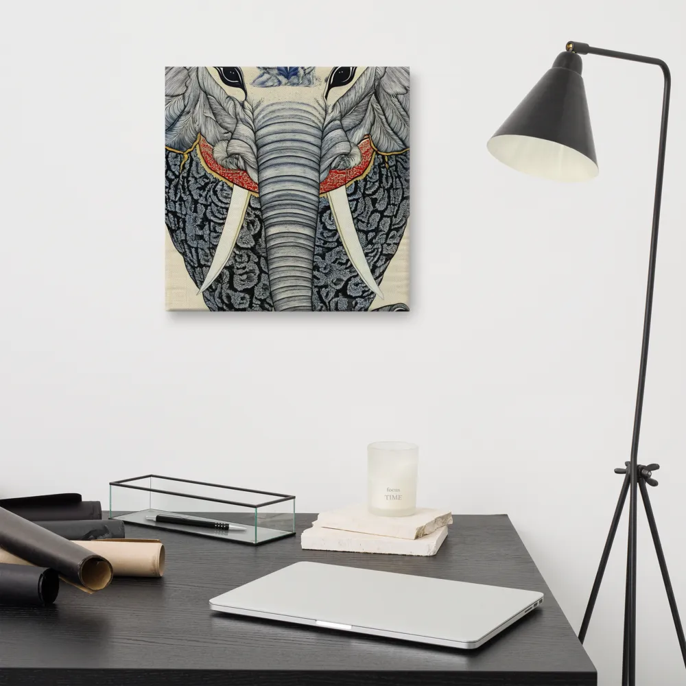 Majesty of the Elephant | Canvas | 16″×16″