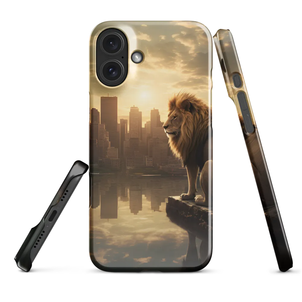 The Lion's Gaze Over the Urban Symphony