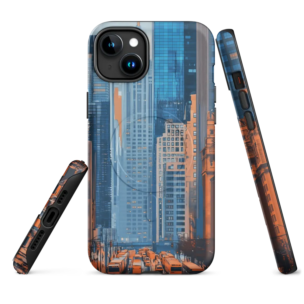 Urban Symphony in Blue and Orange
