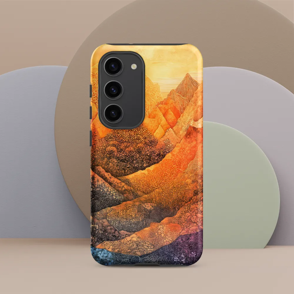 Serene Peaks of Color