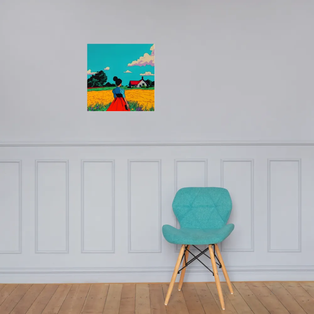 Whispers of a Sunlit Meadow | Poster | 18″×18″